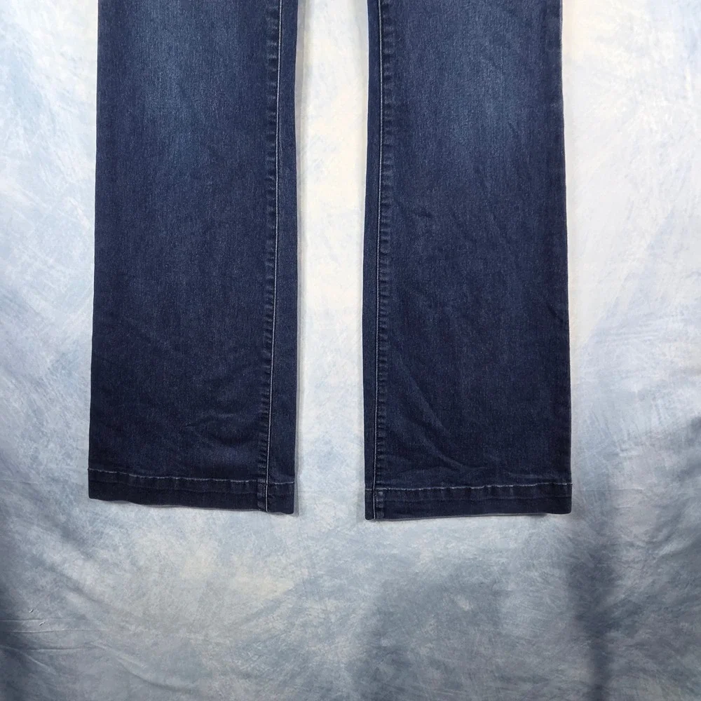 Free People Flare Jeans Dark Wash Indigo Denim Women Size 25 6185-16515125